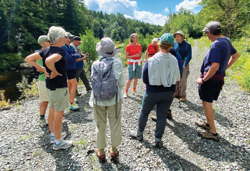 Participants on a field trip with the Ammonoosuc Conservation Trust (courtesy photo)