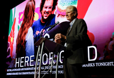 Foundation President and CEO Richard Ober speaks at the Foundation's "Here for Good" event at the Capitol Center for the Arts on September 17, 2024. (Photo by Cheryl Senter).