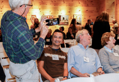 Attendees at our "Here for Good" event at the Rocks in Bethlehem. (Photo by Cheryl Senter). 